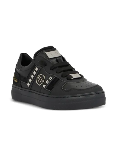 Philipp Plein Junior tenis bajos con apliques