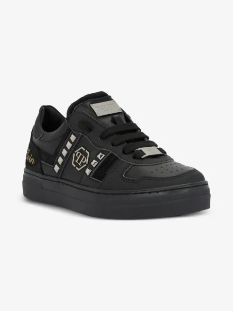 Philipp Plein Junior tenis bajos con apliques