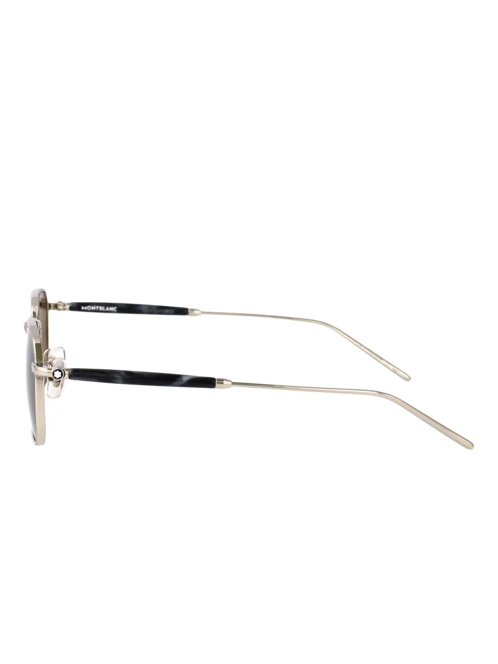 Montblanc MB0441S zonnebril Zilver