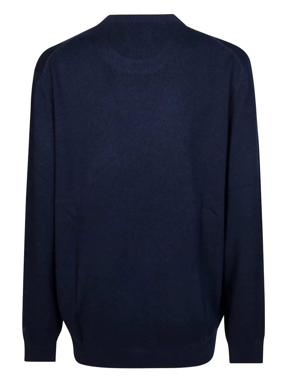 Mc2 Saint Barth Heron Light Embroidered Crew-neck Sweater In Blue