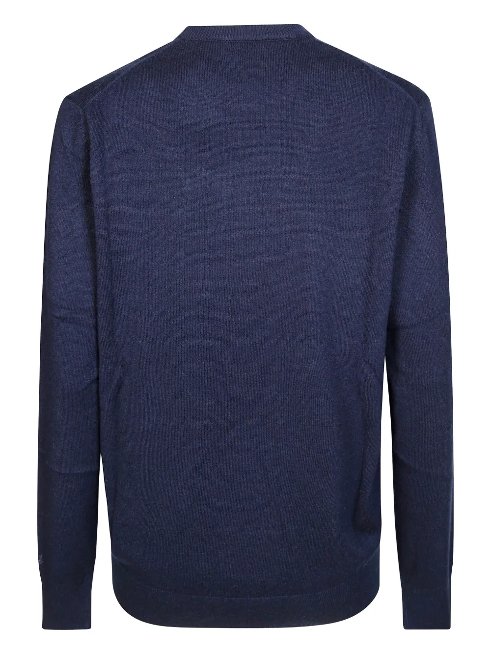 Mc2 Saint Barth Heron Light Embroidered Sweater In Blue