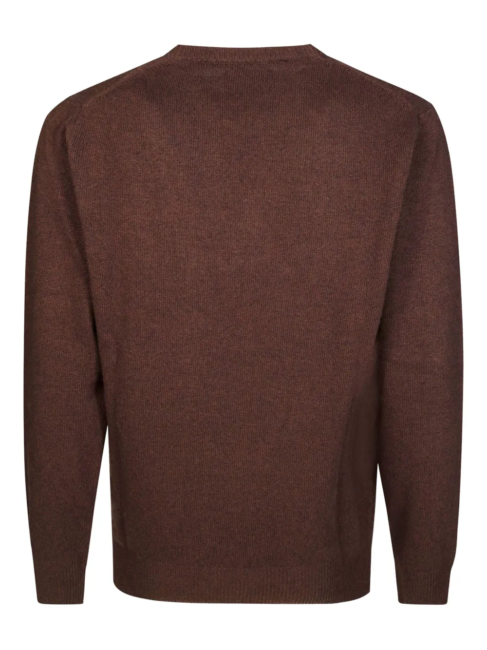 Mc2 Saint Barth Heron Logo-embroidered Sweater In Brown