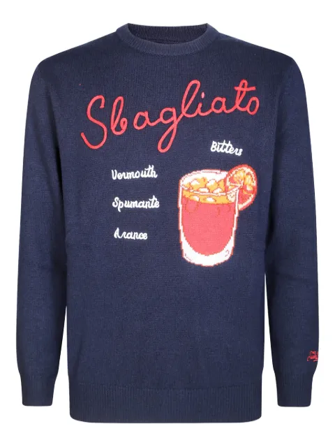 MC2 Saint Barth embroidered-drink graphic crewneck sweater