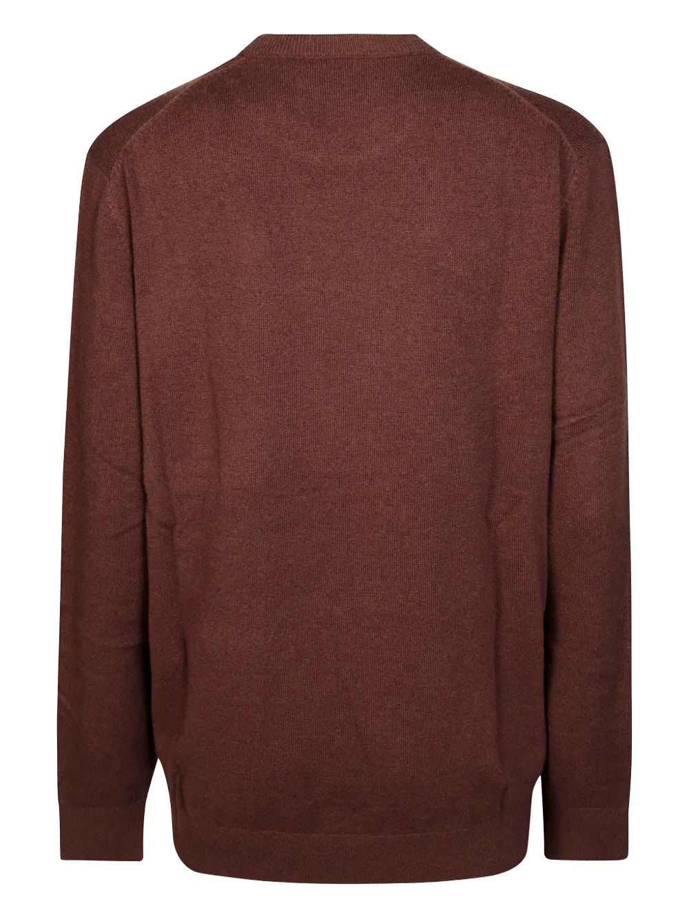 Mc2 Saint Barth Heron Light Embroidered Sweater In Brown