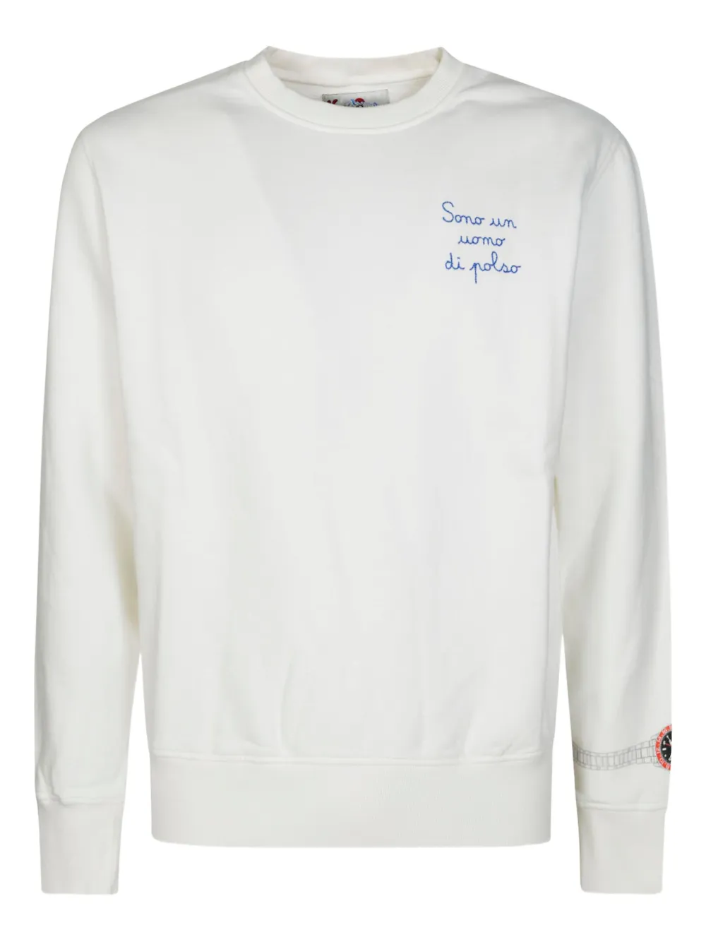 Mc2 Saint Barth Soho Cotton Sweatshirt In White