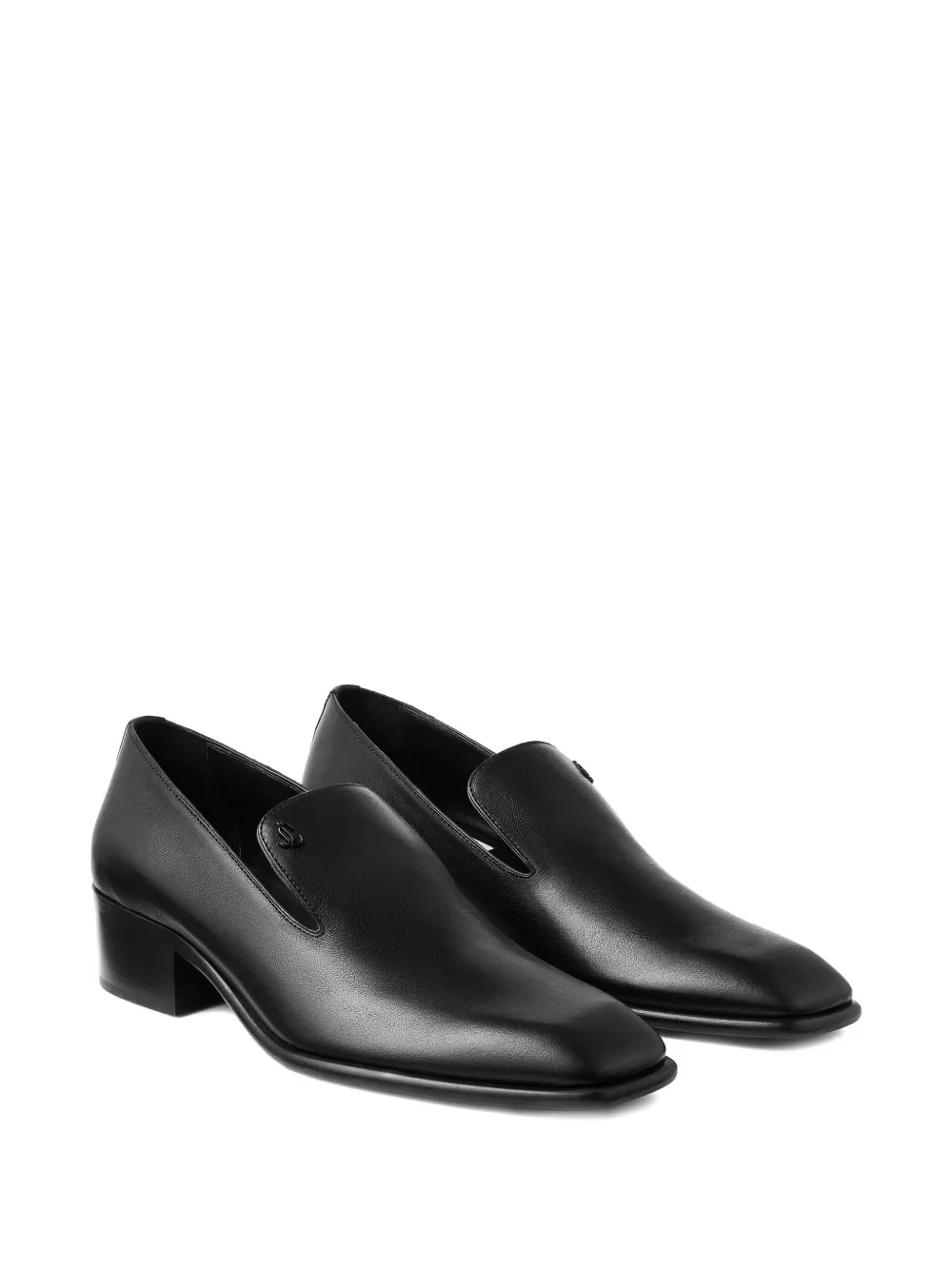 Jimmy Choo 45 mm Eliot leren loafers - Zwart