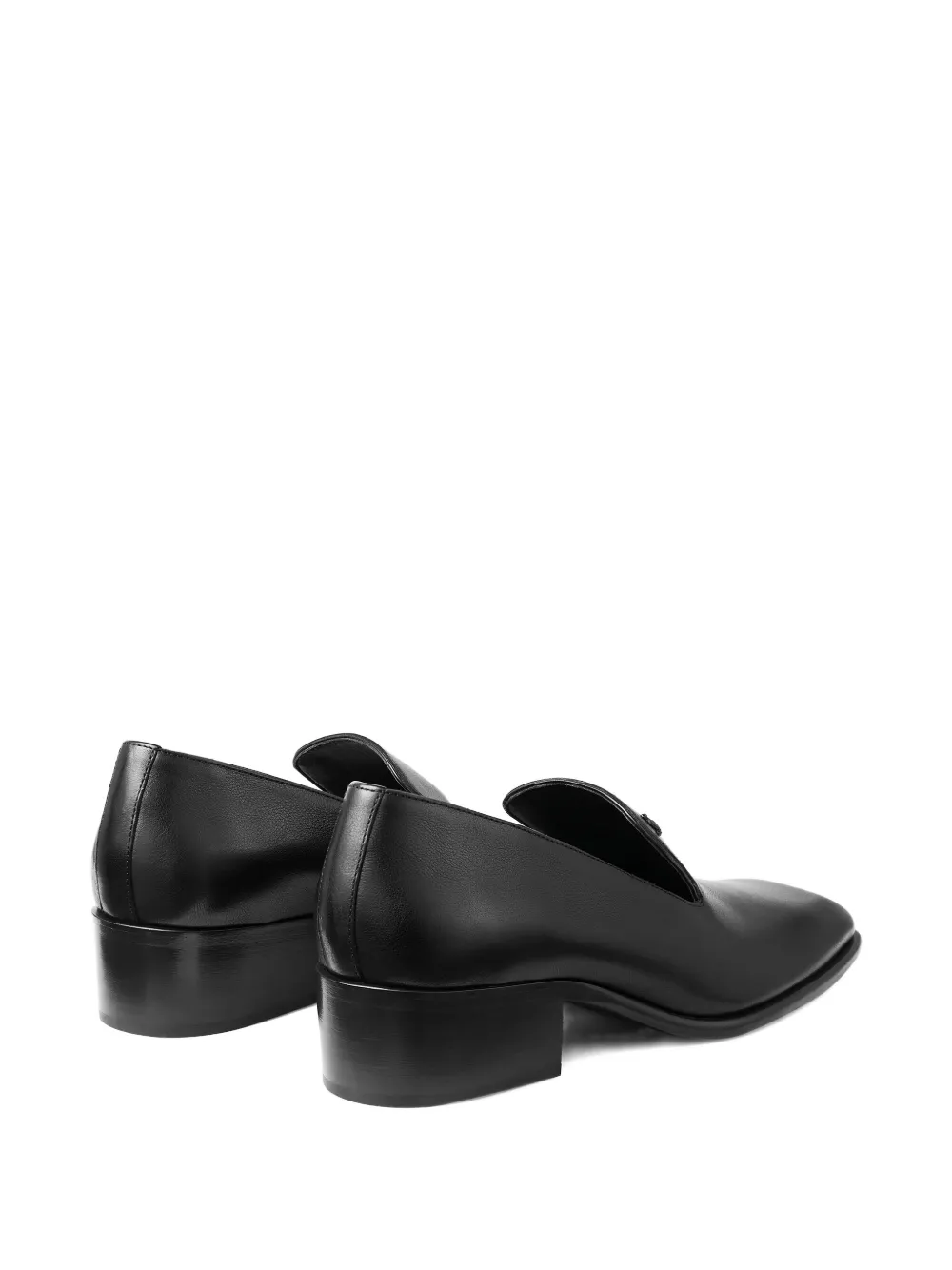 Jimmy Choo 45 mm Eliot leren loafers Zwart