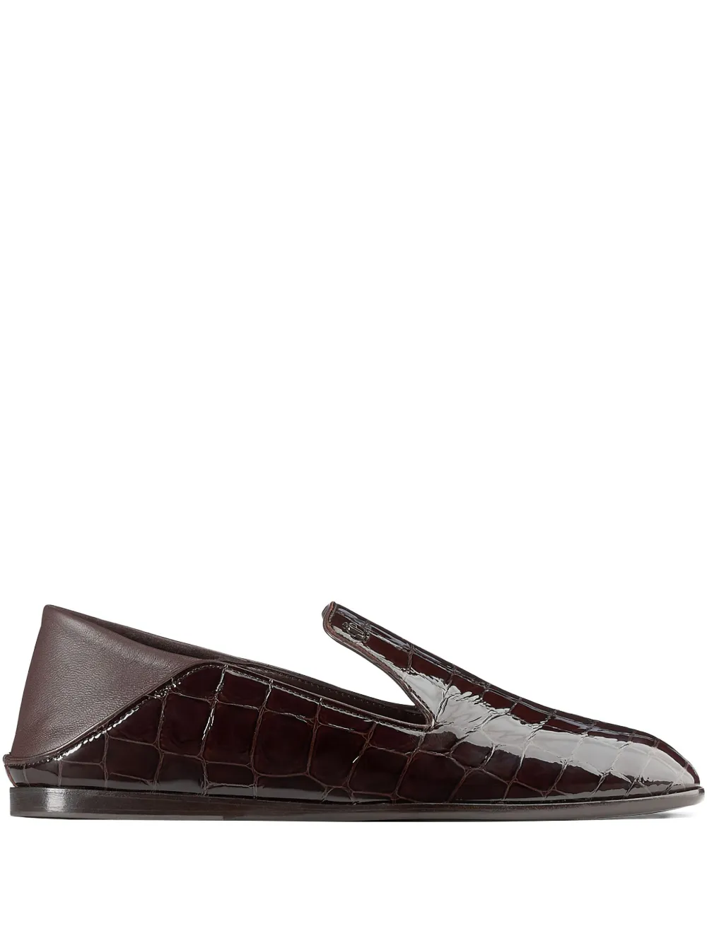 Jimmy Choo Eliot crocodile-effect ballet flats | Brown | Image 1