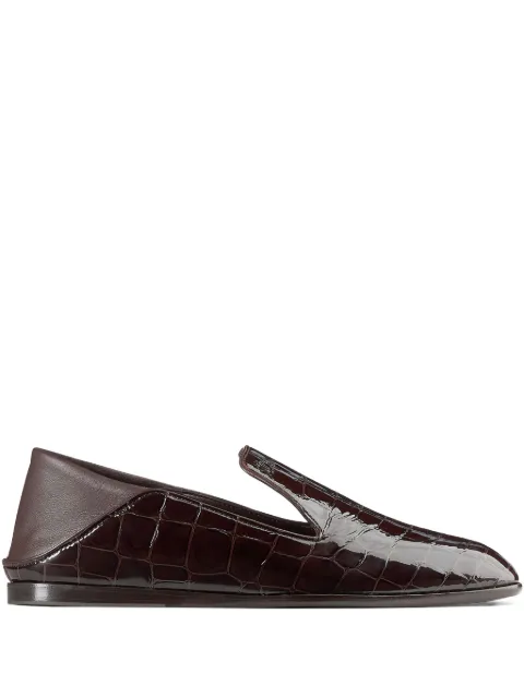 Jimmy Choo Eliot crocodile-effect ballet flats