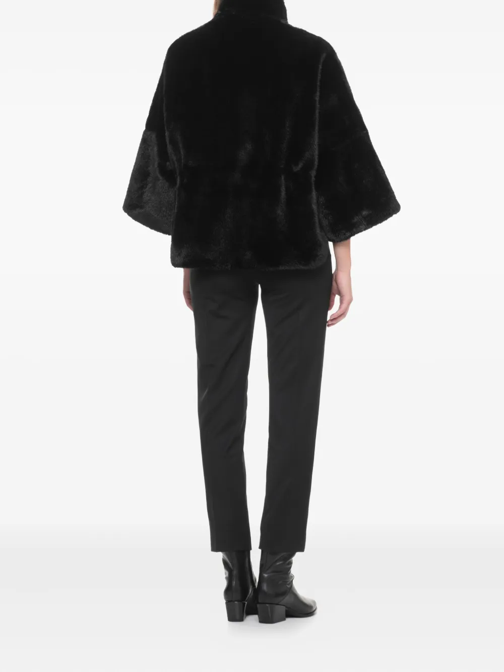 VALENTINI 1972 Jas met drukknoopsluiting Zwart