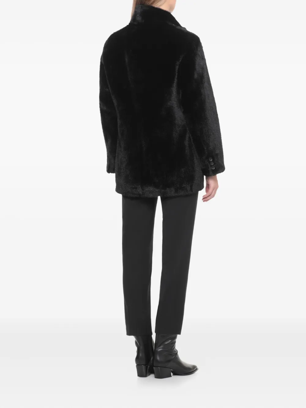 Valentini 1972 Double-breasted Coat In Black