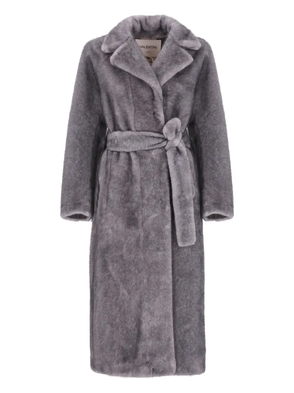 Valentini 1972 Synth Fur Coat In Blue