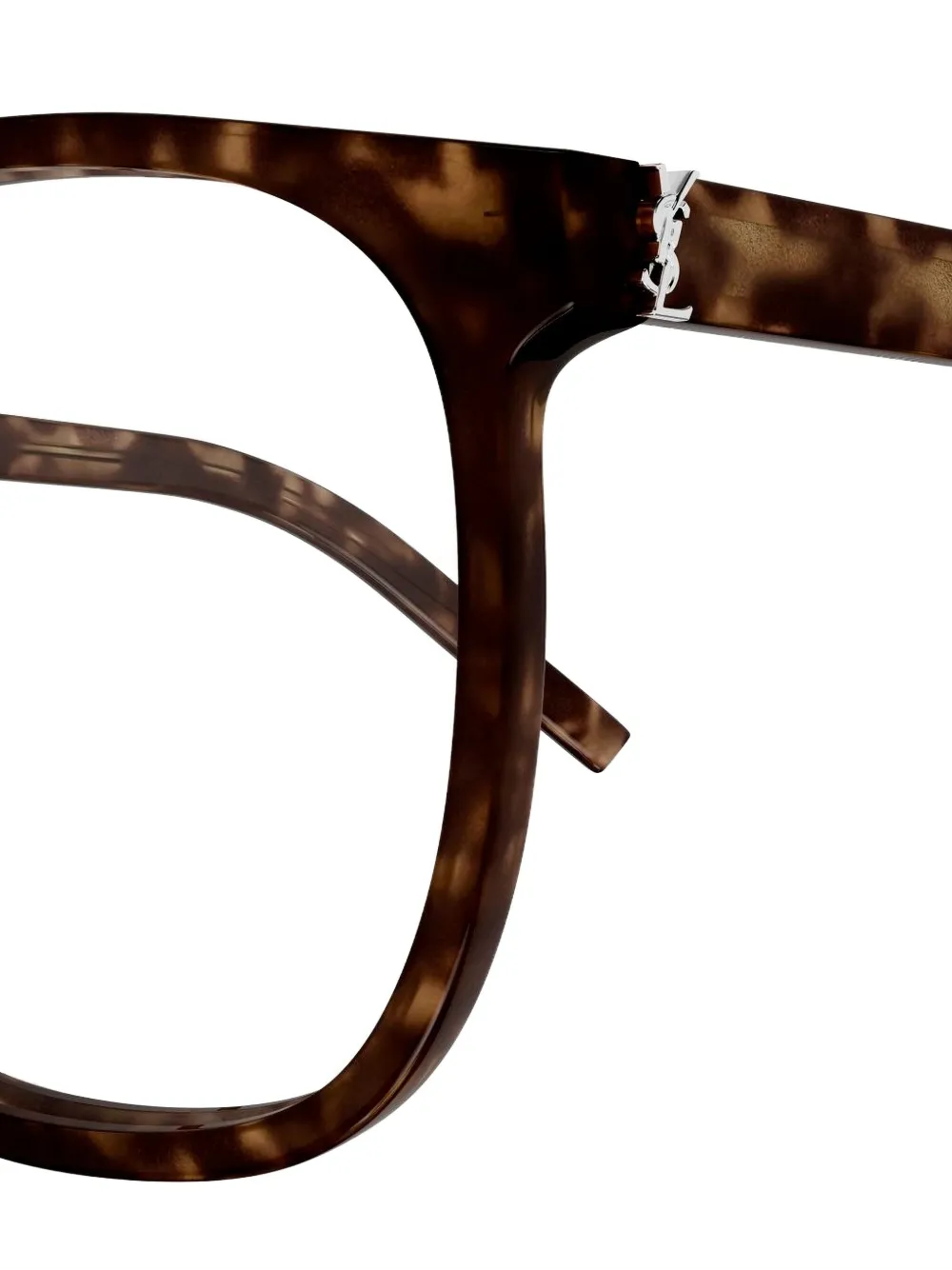 Saint Laurent Full-frame Plain Mirror In Brown