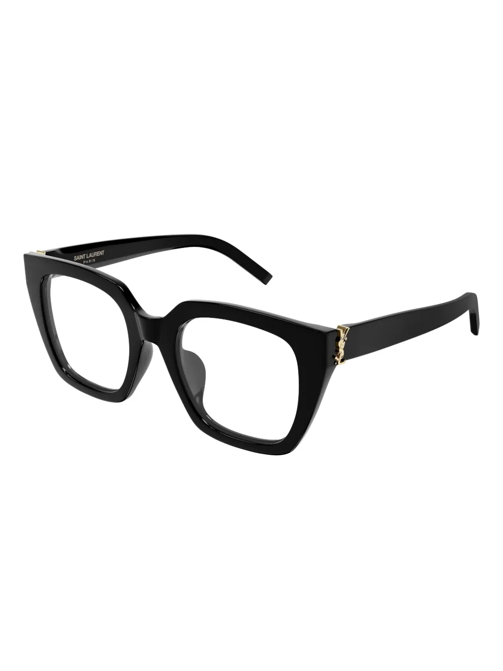 Saint Laurent Square Glasses In Black