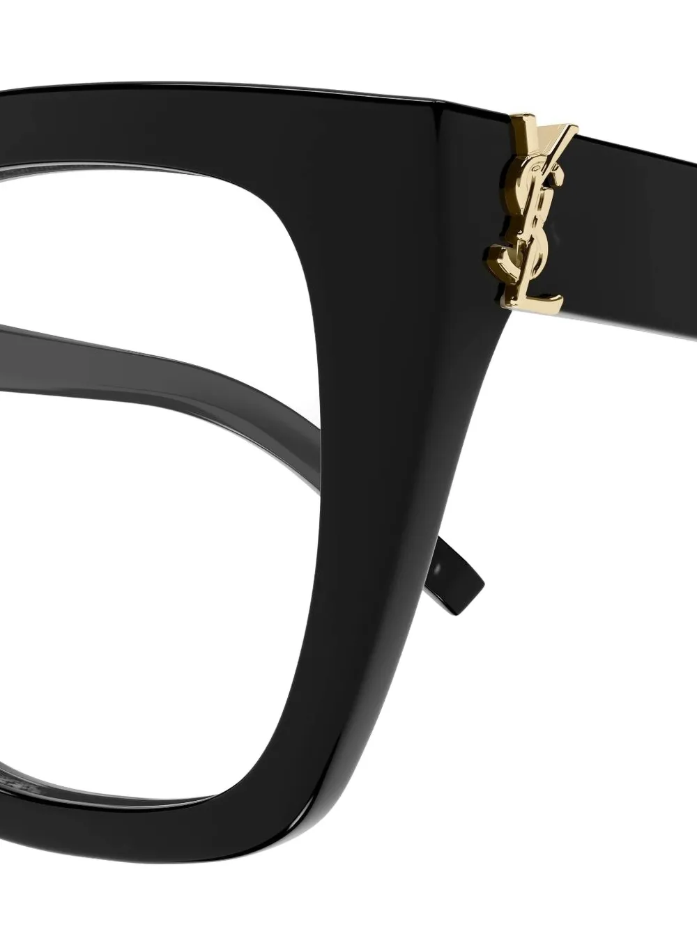 Saint Laurent Square Glasses In Black