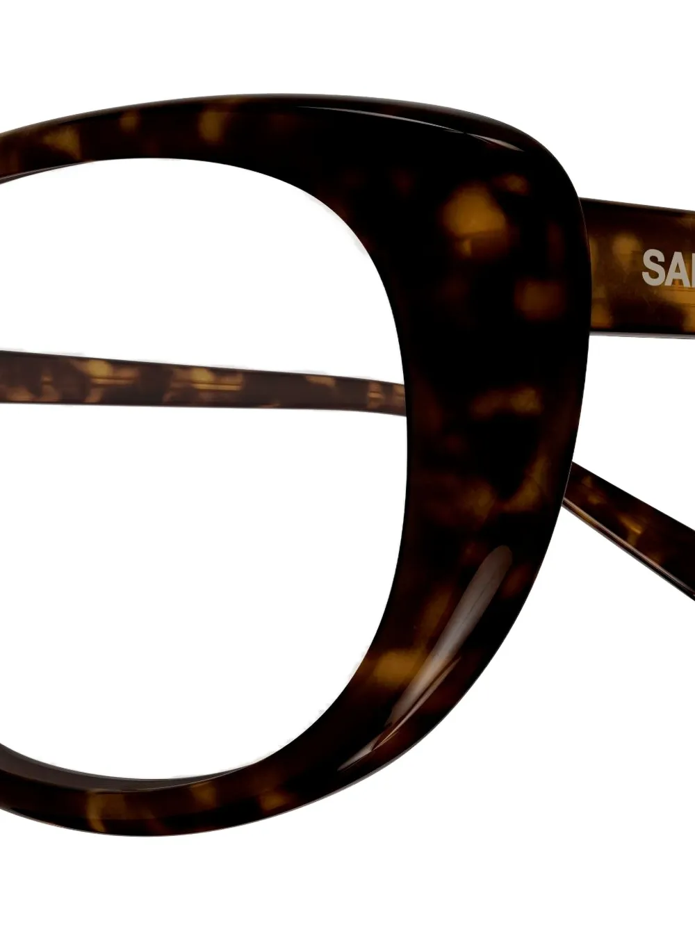 Saint Laurent Eyewear Bril met cat-eye montuur Bruin