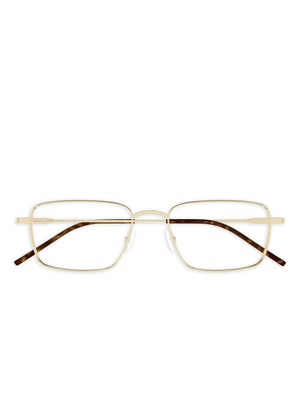 Saint Laurent Eyewear square-frame glasses | Gold | Image 1