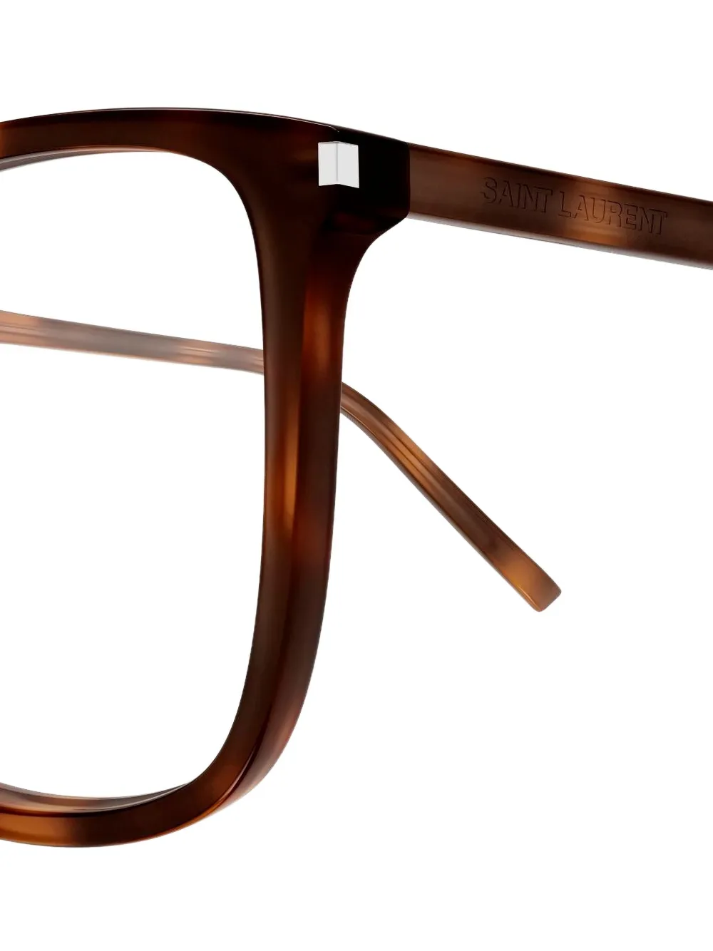 Saint Laurent Eyewear Bril met geometrisch montuur Bruin