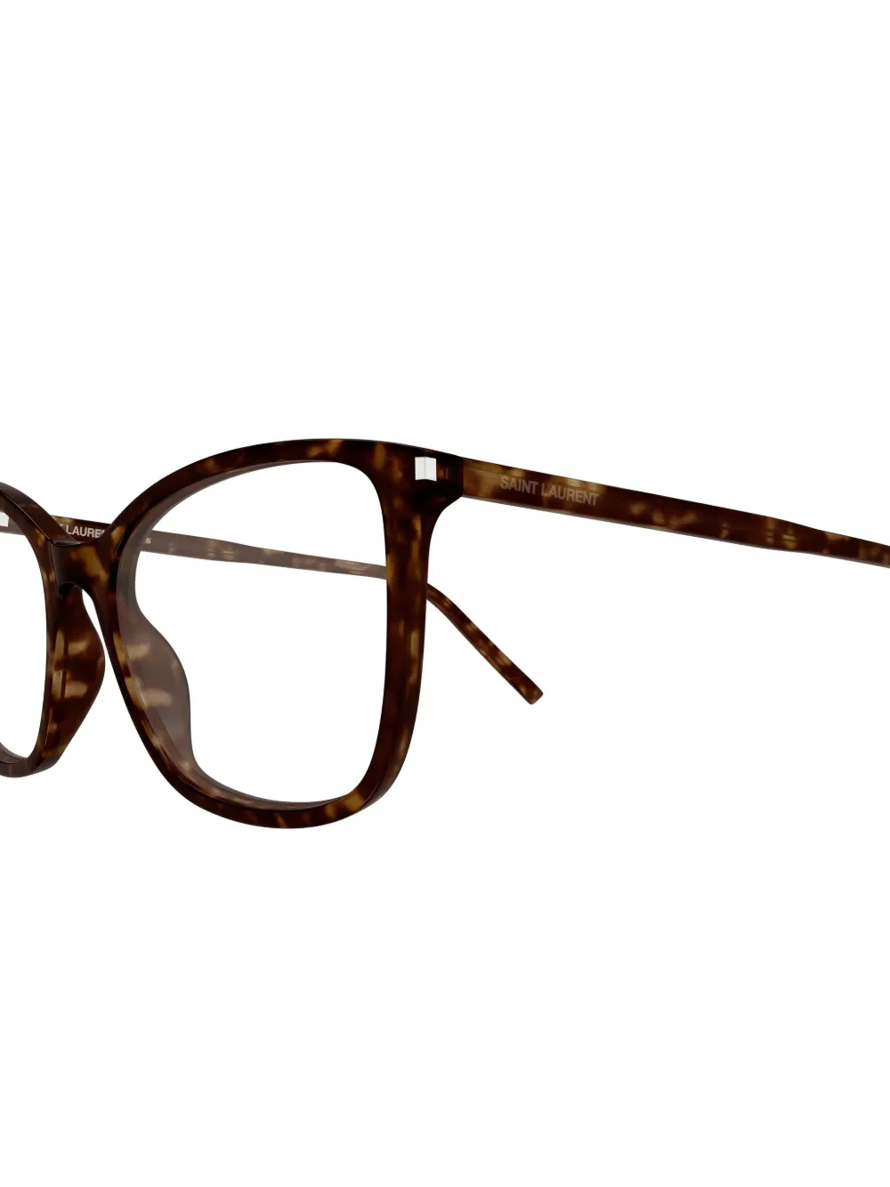 Saint Laurent Eyewear Bril met geometrisch montuur Bruin