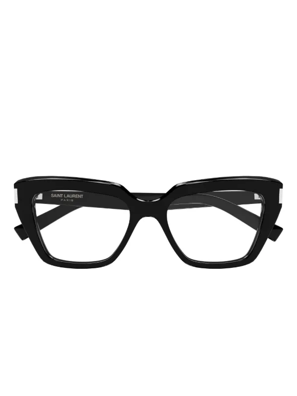 Saint Laurent Eyewear ジオメトリック メガネフレーム | ブラック
