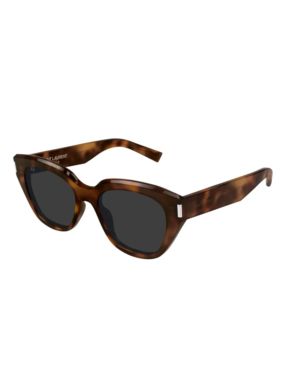 Saint Laurent Eyewear Zonnebril met geometrisch montuur - Bruin