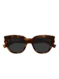 Saint Laurent Eyewear geometric sunglasses - Brown