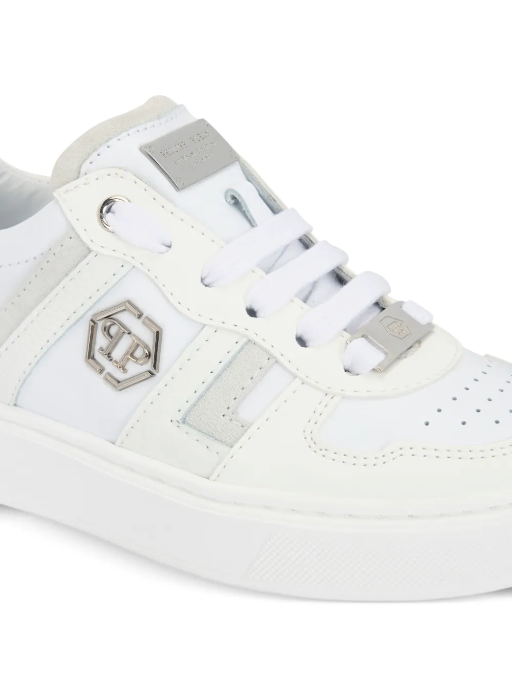 Philipp Plein Junior Sneakers met vlakken Wit