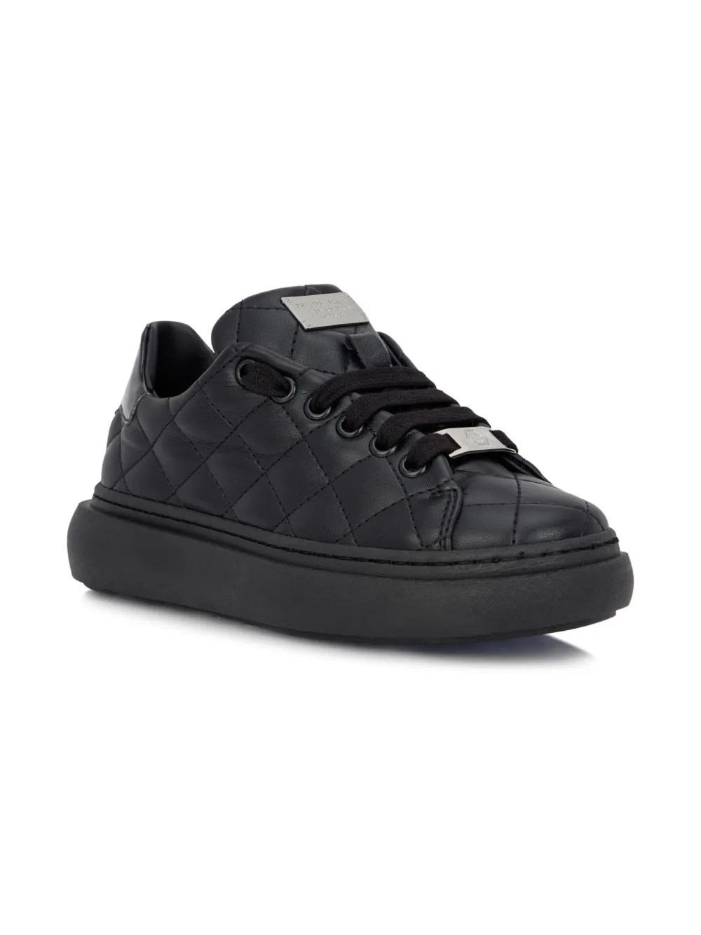 Philipp Plein Junior Sneakers matelassé - Nero