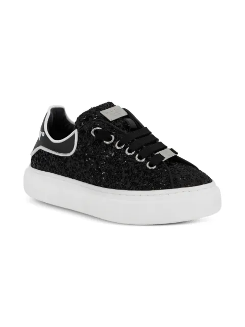 Philipp Plein Junior glitter low-top sneakers