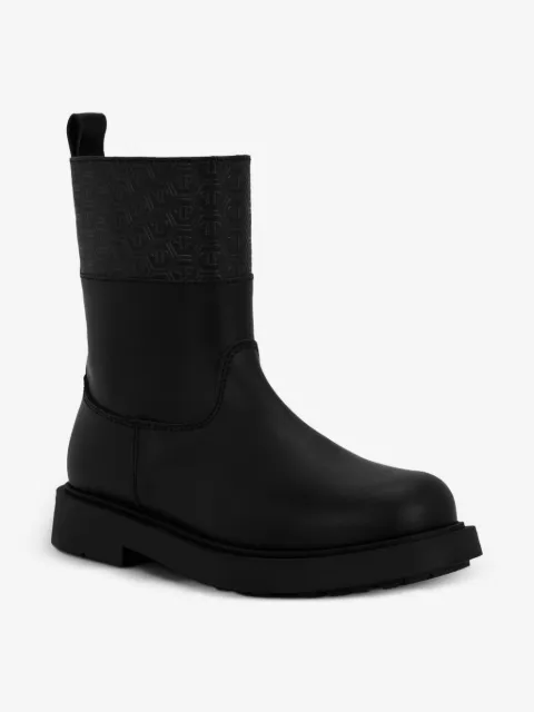 Philipp Plein Junior monogram-embossed ankle boots