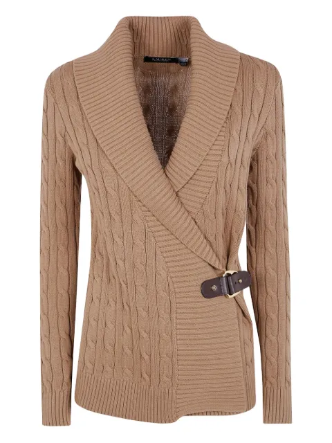 Lauren Ralph Lauren cable-knit buckled cardigan