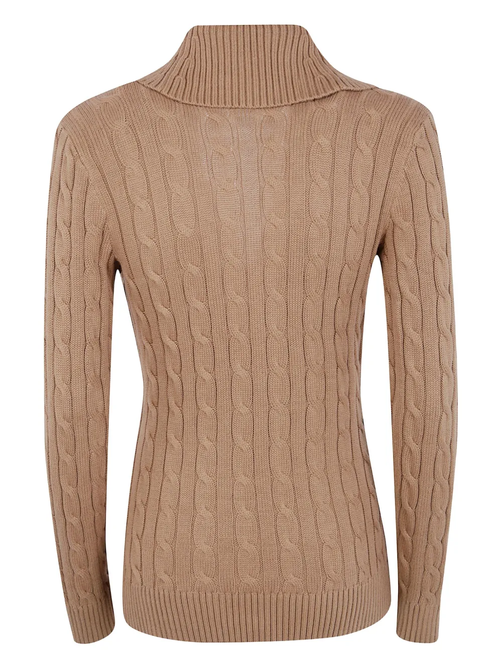 Lauren Ralph Lauren Kabelgebreid vest met gesp Beige