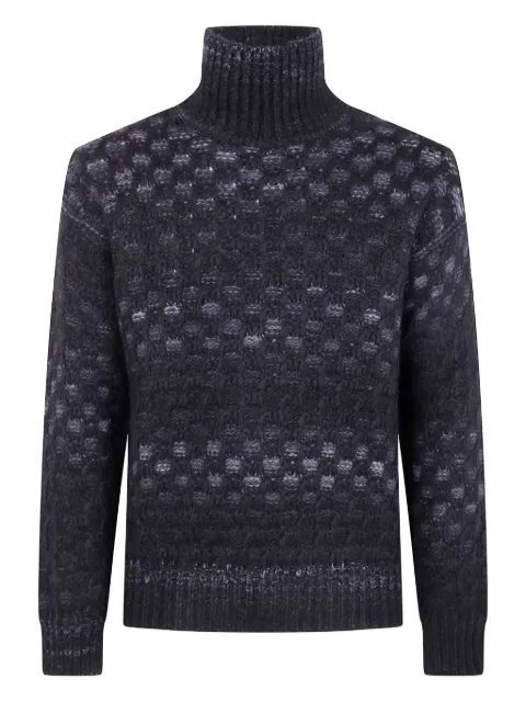 Nuur suéter con motivo en jacquard y cuello vuelto