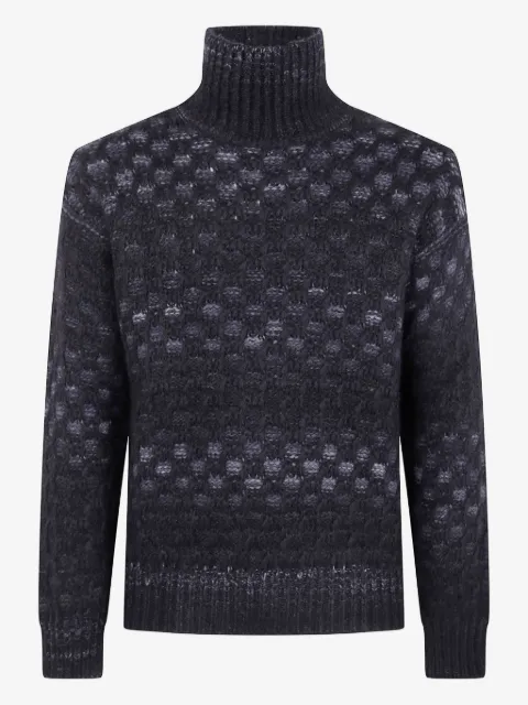 Nuur suéter con motivo en jacquard y cuello vuelto
