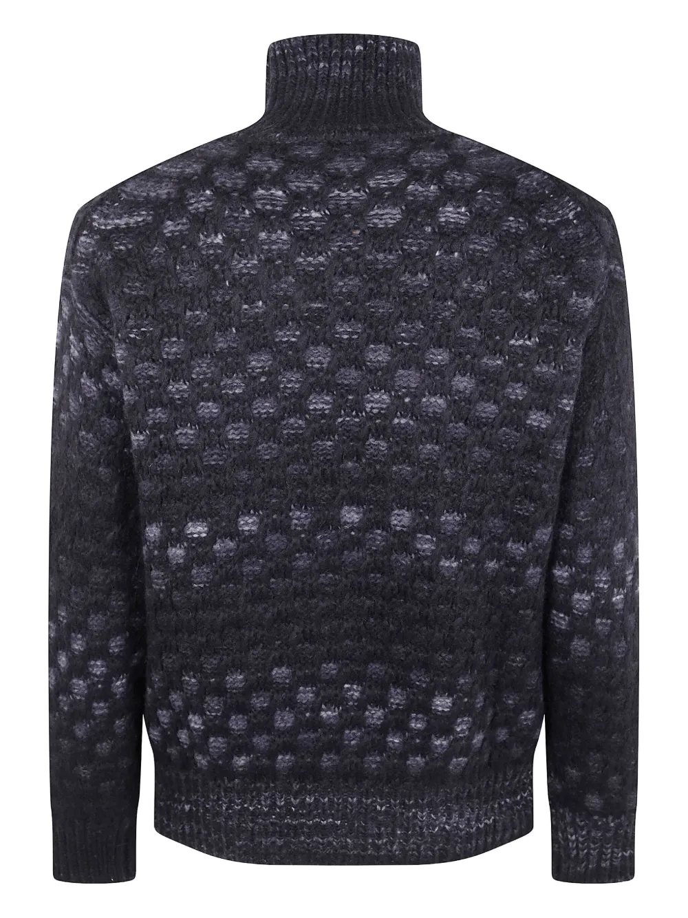 Nuur patterned-jacquard roll-neck jumper - Grijs