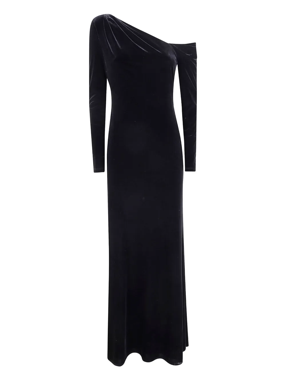 Ralph Lauren Kleid Aus Samt In Black