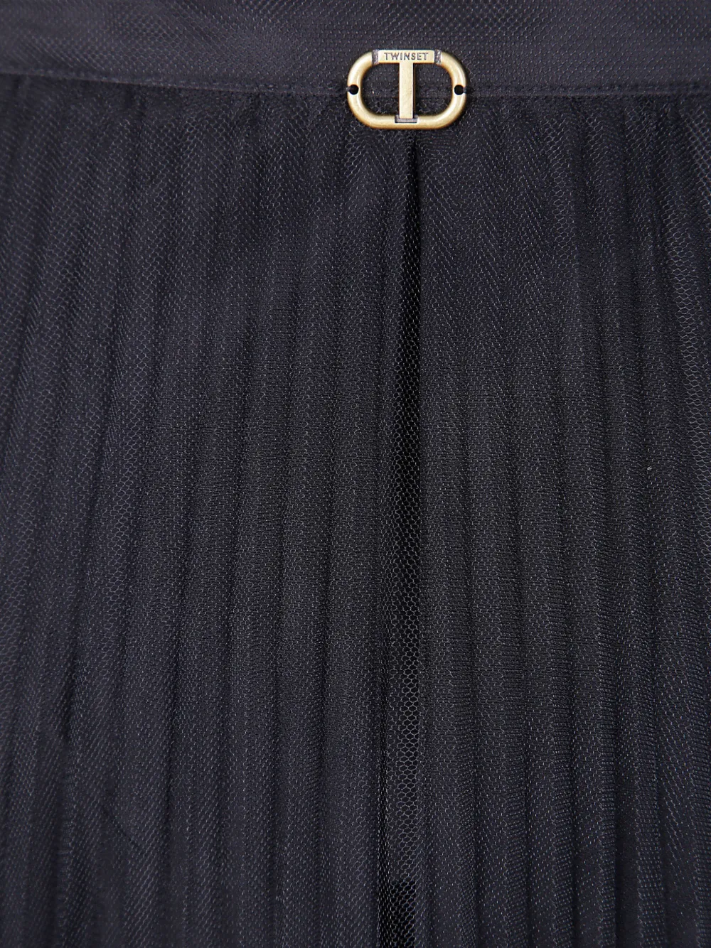 TWINSET Maxi-plooirok Zwart