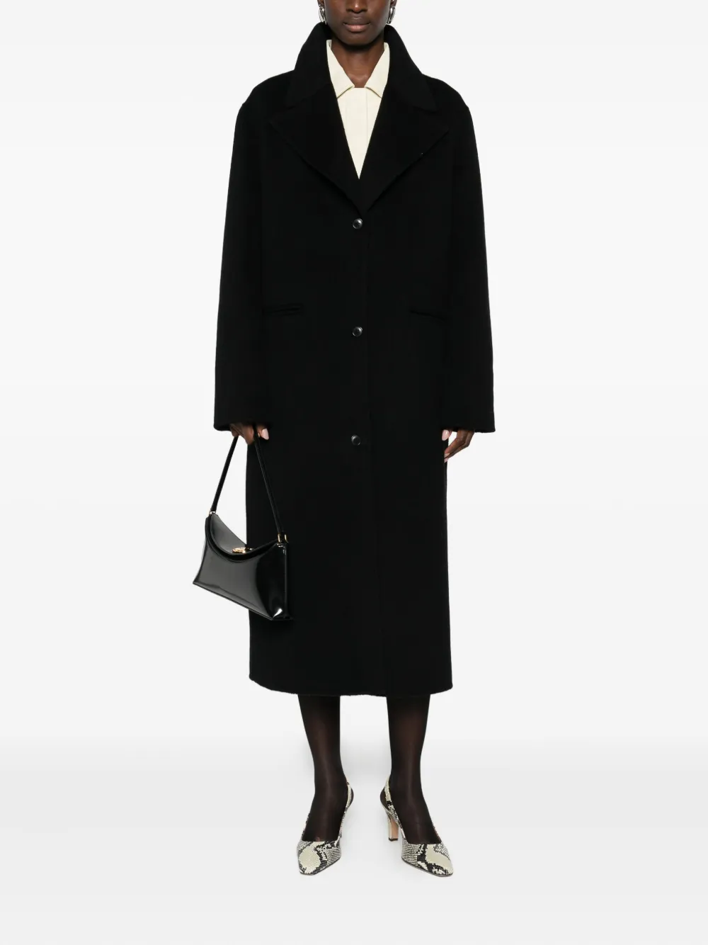 LouLou de Saison buttoned wool coat | Single Breasted Coats | Image 2