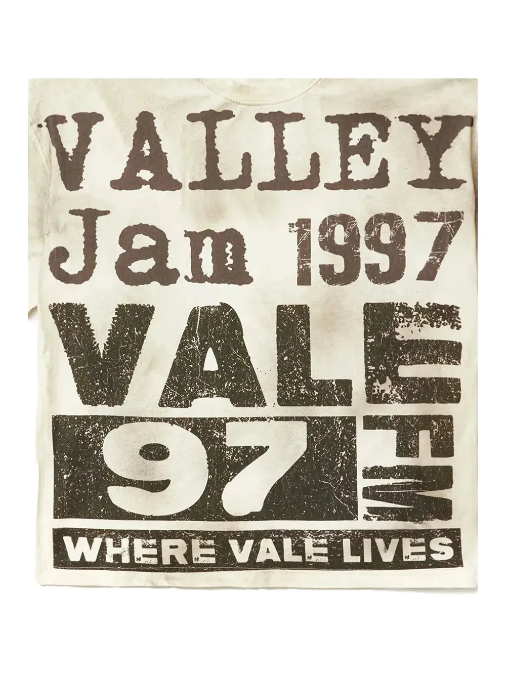 Vale Graphic Print T-shirt In Neutral