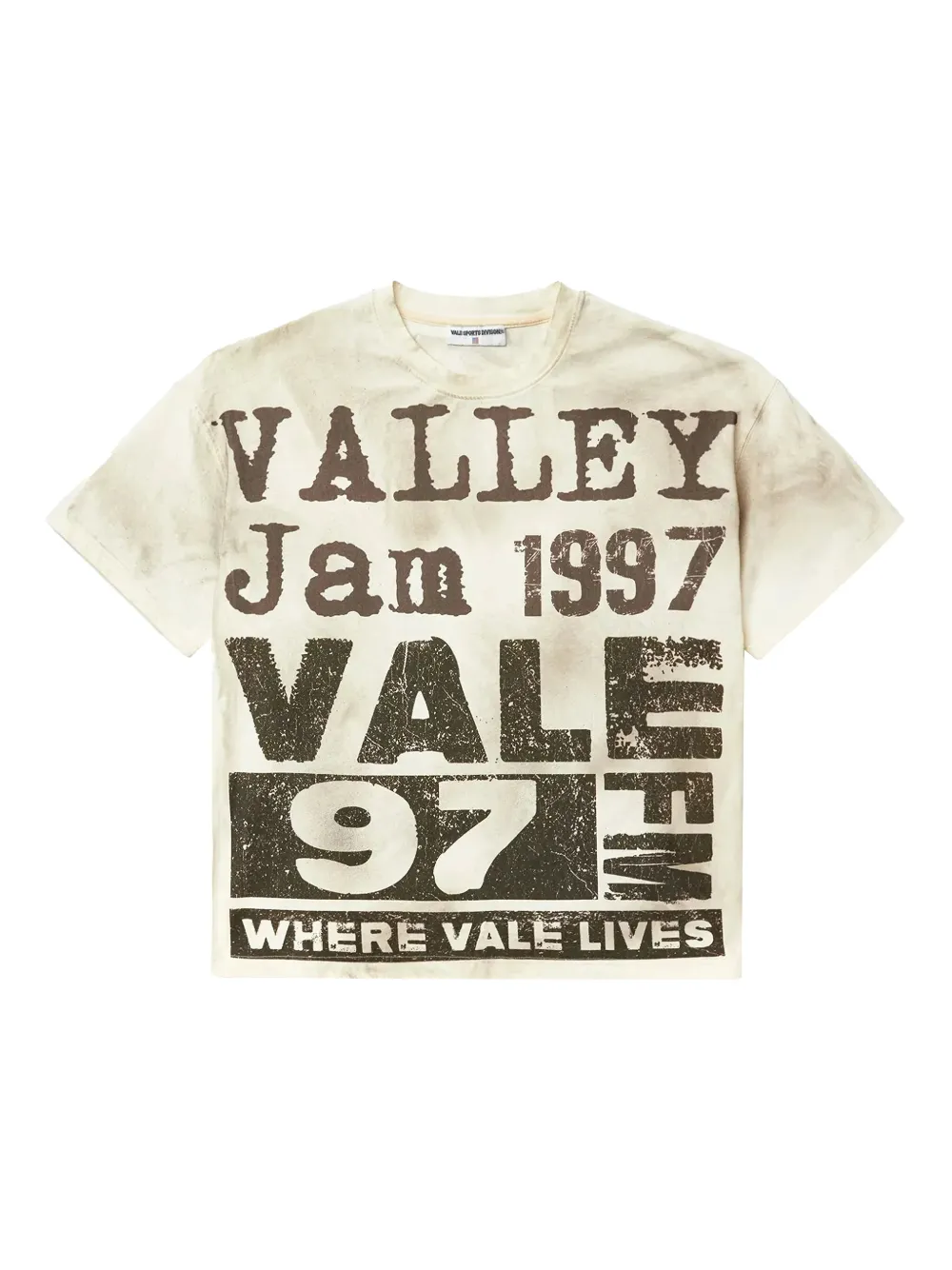Vale graphic print T-shirt | Neutrals | Image 1