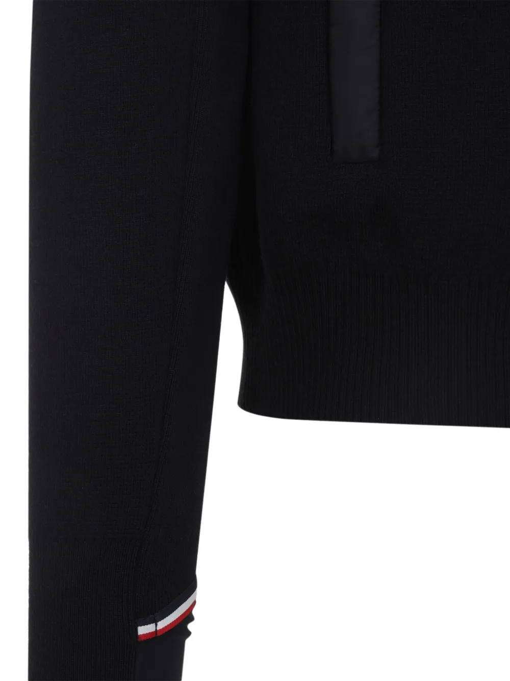 Moncler Grenoble Vest met rits en schoudervlak Zwart