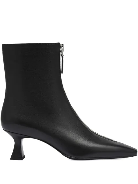 POTAMY leather heeled ankle boots