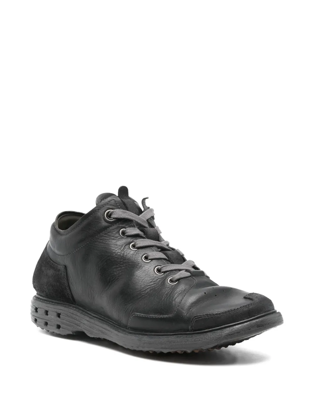 Layer Zero leather panelled sneakers | Low-Tops | Image 2