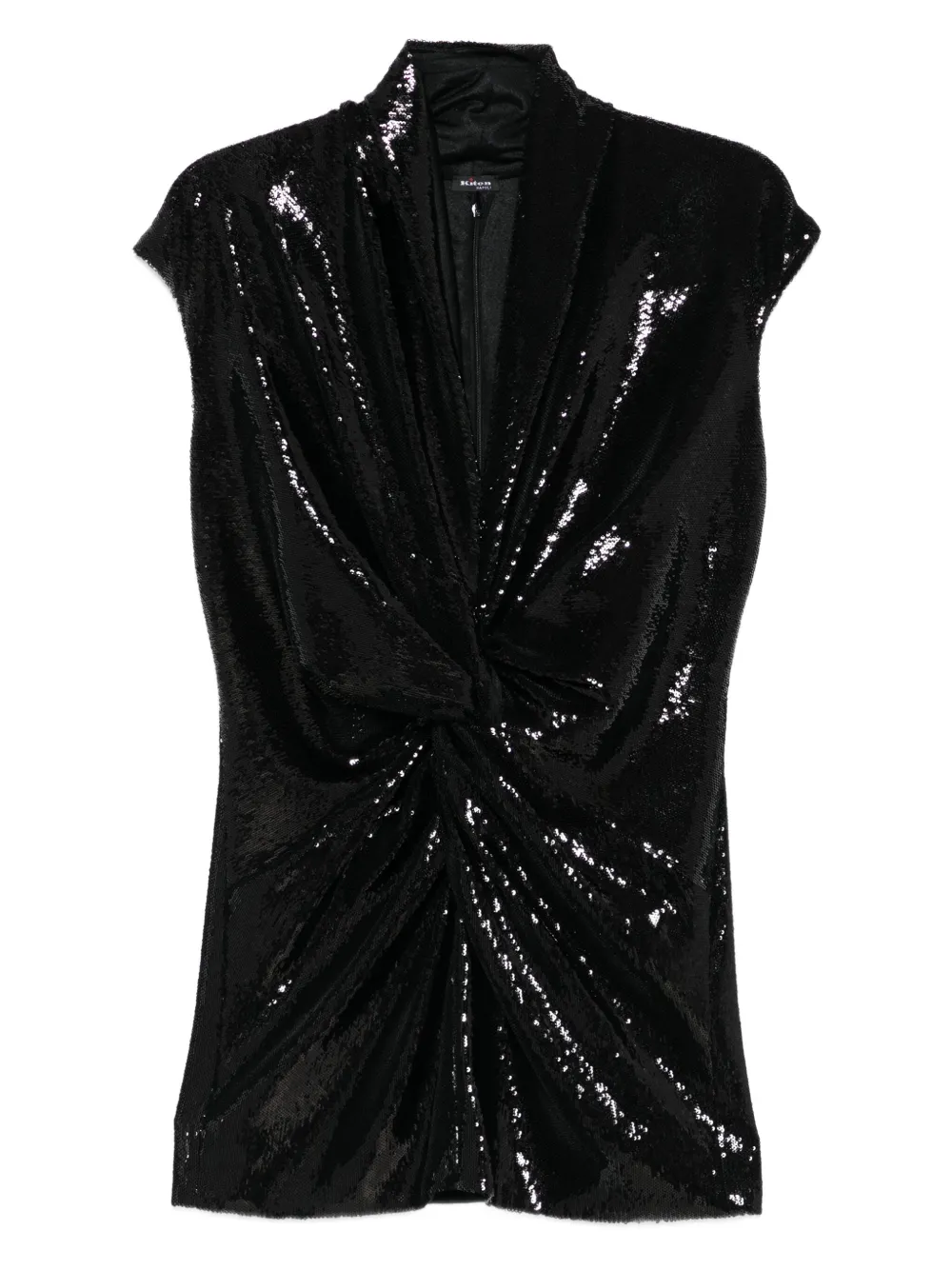 Kiton sequin twisted top | Black | Image 1