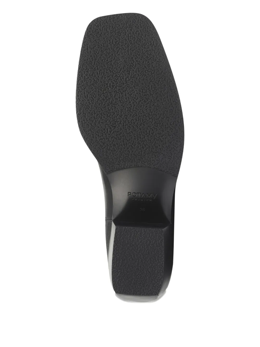 Potamy Leather Ankle Boots In Black