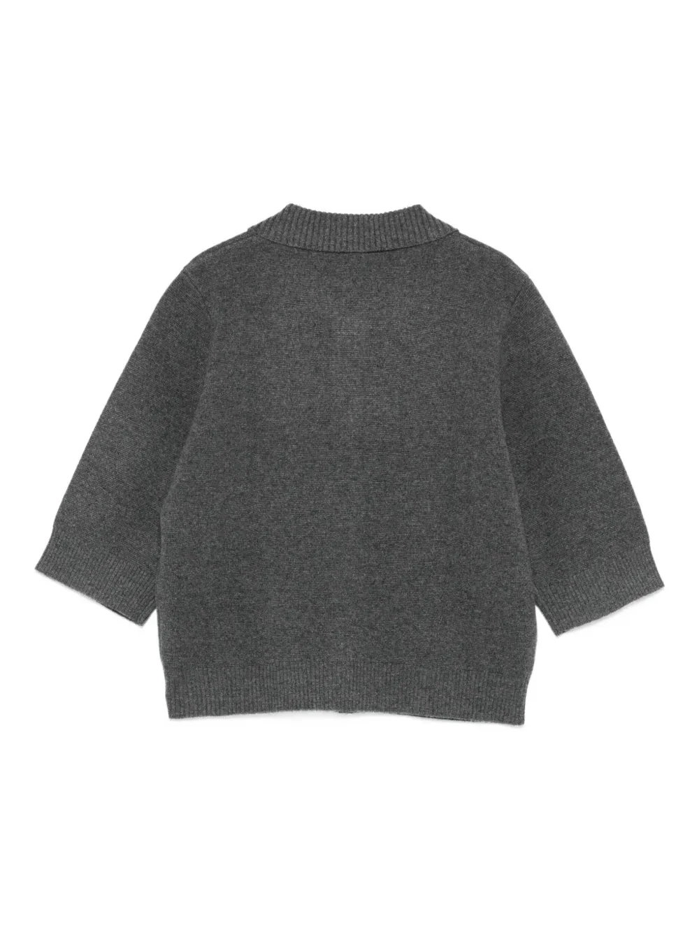 The Garment Collared Cardigan In Gray