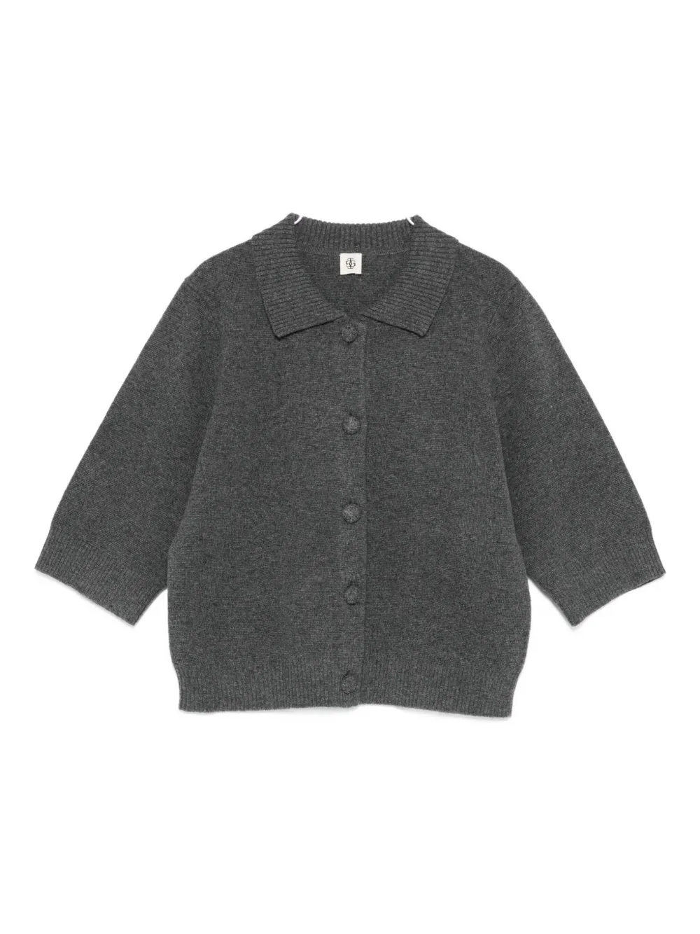 The Garment Collared Cardigan In Gray