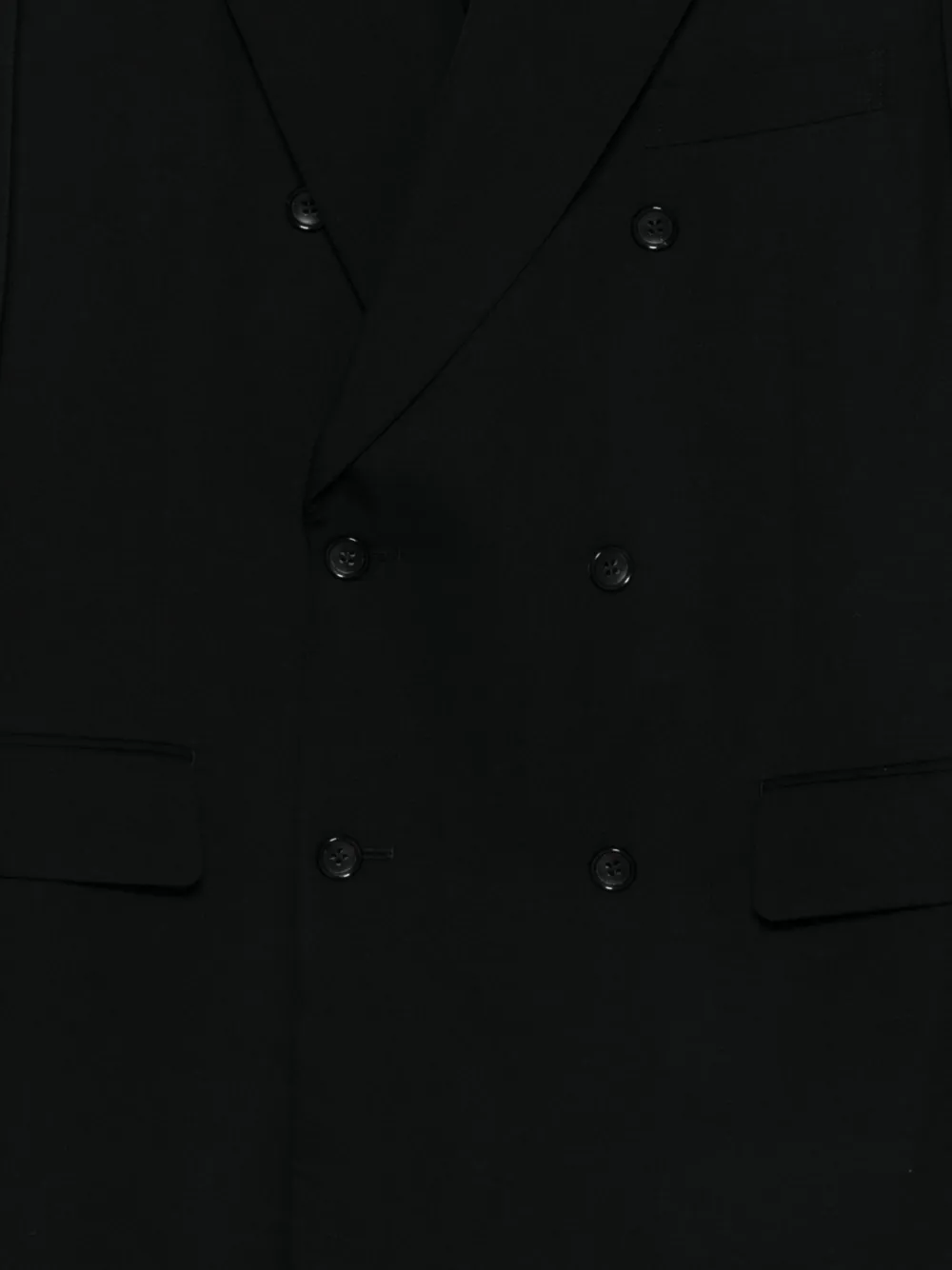 Comme des Garçons Homme Plus Blazer met dubbele rij knopen Zwart