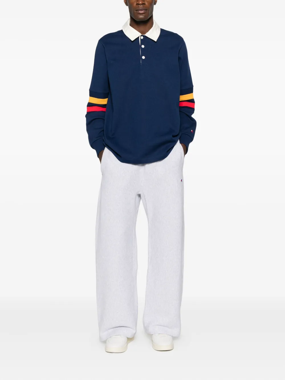 Champion Poloshirt met streepdetail - Blauw