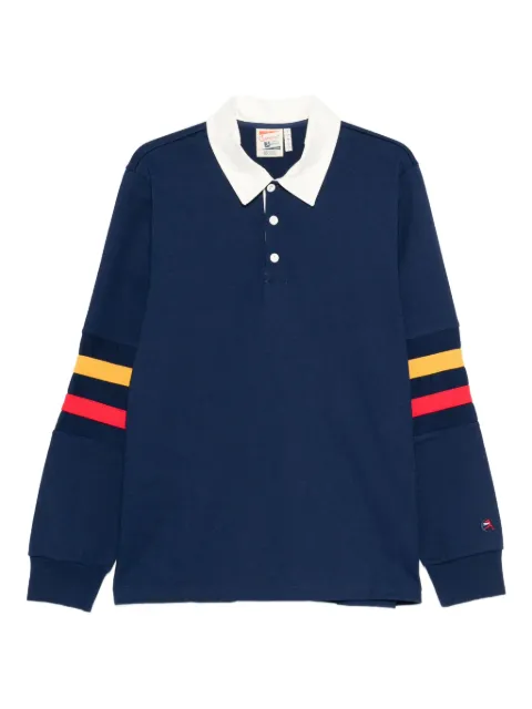 Champion stripe-detail long-sleeve polo shirt
